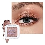Kaely Pressed Single Eyeshadow Makeup, Amber Rush Shimmer Highly Pigmented Monochrome Eye Shadow Palette, Waterproof Neutral Powder Mini Eyeshadow, sombras para ojos, Lightweight Blendable, 21