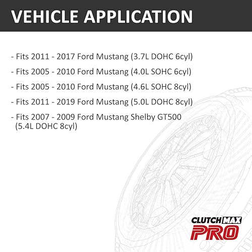 Miniatura 2 de ClutchMax Cilindro esclavo de embrague PRO HD (CSC) y unidad de rodamiento de lanzamiento compatible con Ford Mustang 2005-2017 (CPKGS0761)