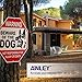 Anley Beware of The Dog Aluminum Warning Sign, No Responsible For Injury Or Death Warning Dog Sign - UV Protected and Weatherproof - 12