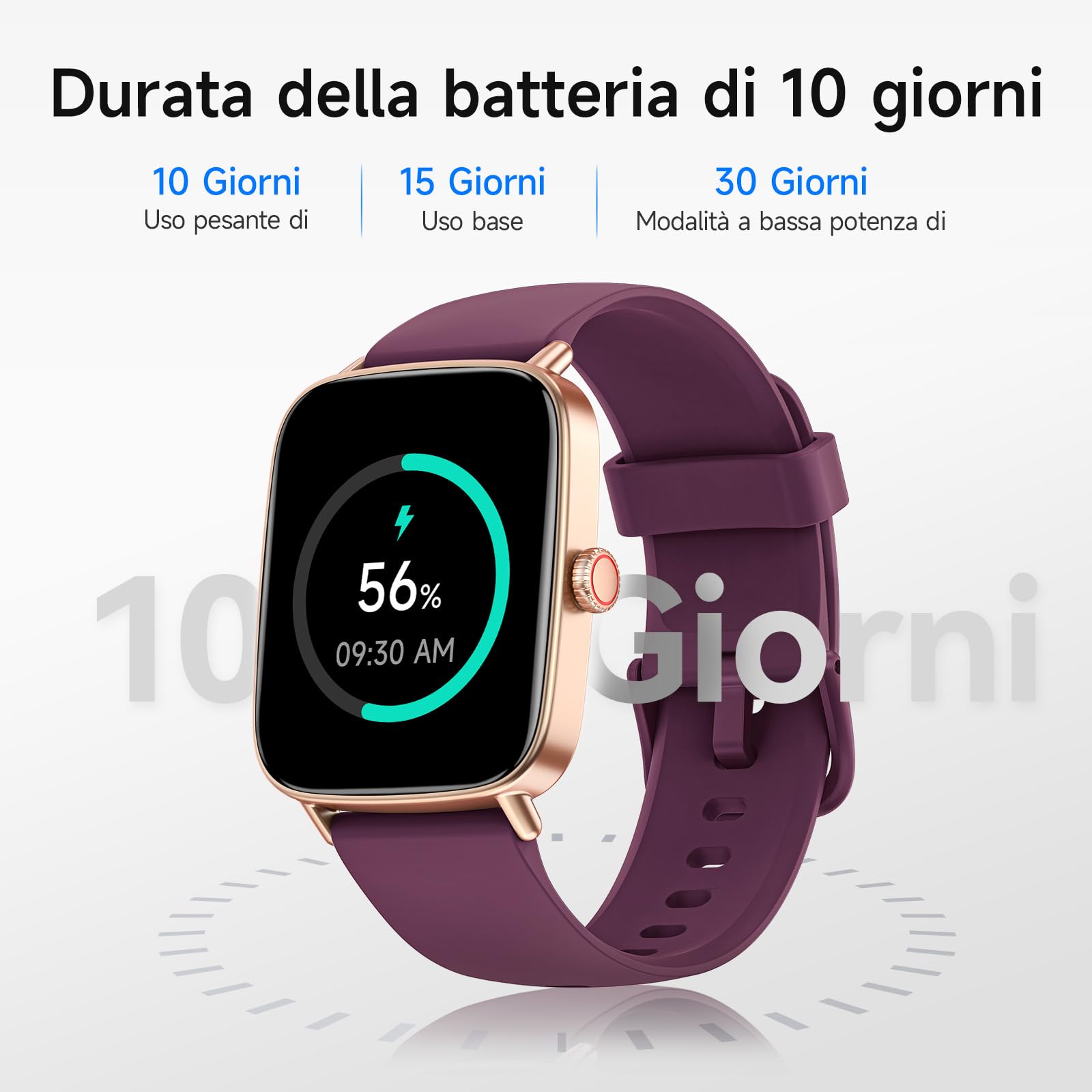 Smartwatch Donna Uomo,1.85" HD Smart Watch Chiamate e Whatsapp,Orologio Fitness Sportivo Cardiofrequenzimetro/SpO2/Sonno/Contapassi,Fitness Tracker 110+ Modalità Sport Impermeabile per Android iOS