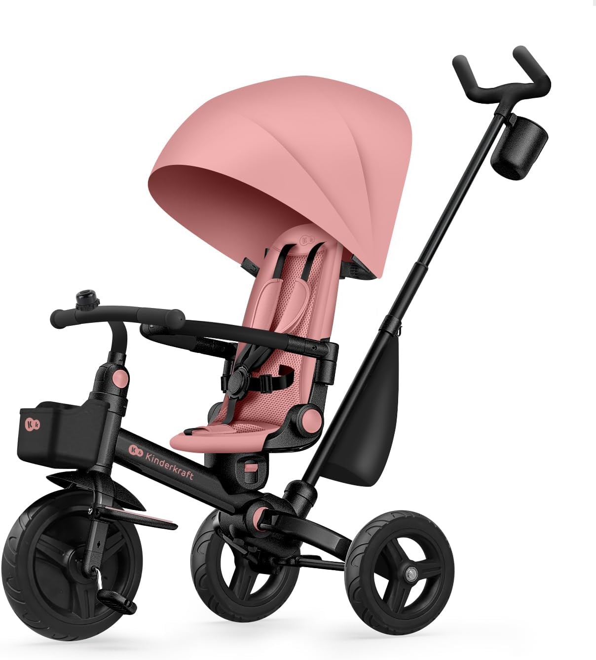 Kinderkraft Aveo 2 PRO ピンク Babyjoy 4-in-1 Baby Tricycle Toddler 