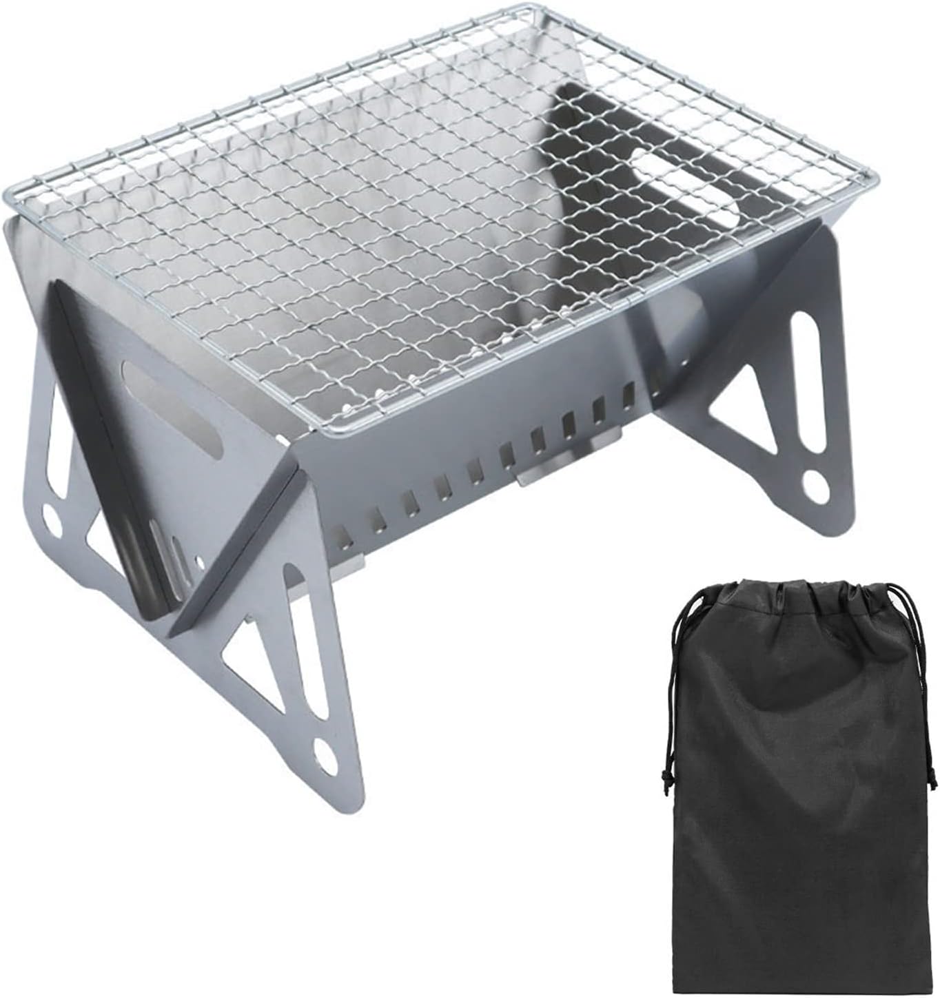 Lixiin Grill Klappgrill Campinggrill, Barbecue Tragbarer BBQ Kohle