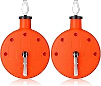 AmazingSpark 2-Pack 100ft Orange Chalk Line Reels - Portable PP Tools for Construction, Woodworking, Tiling & Straight Line Marking