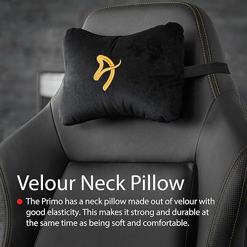 Miniatura 13 de Arozzi Primo - Silla de oficina de piel sintética de alta calidad con sillón reclinable giratorio basculante de inclinación, altura ajustable,