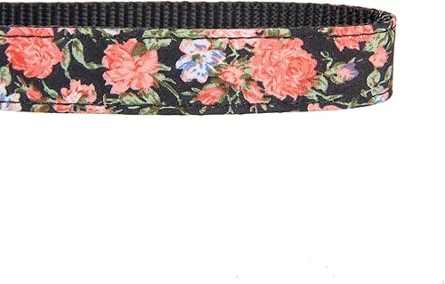 Miniatura 6 de Ewinoom Collar de perro con estampado de flores, lindos collares suaves para perros pequeños, medianos y hembras, entrenamiento, correr, caminar,