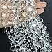 Ollain Crystal Garland 32.8Ft Glass Crystals Beaded Trim Clear Chandelier Octagon Beads Chain for Wedding Party DIY Craft Jewelry Decoration (32.8Ft/10 Strands Crystal Beads)