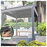 Pergola-Rollo-Jalousie Im Freien, Transparente Trennvorhang-Isolierung, Staubdicht, Für Thekenkasse, Anpassbar XJJUN (Farbe : Klar, Größe : 0.75x1.5m)
