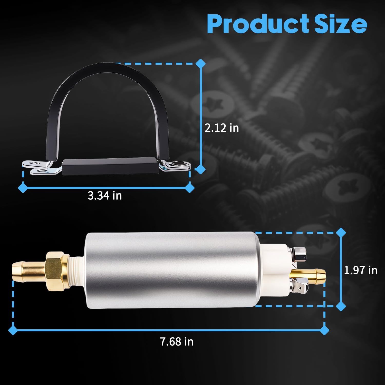 04128101 12V Fuel Supply Pump With Bracket Compatible With Deutz Engine TD3.6 TD2.9 TCD3.6 TCD2.9 L4 Fit For Deutz TD 3.6 Diesel Pressure Supply Pump Replaces 0412-8101 04128101 236259GT 04124573