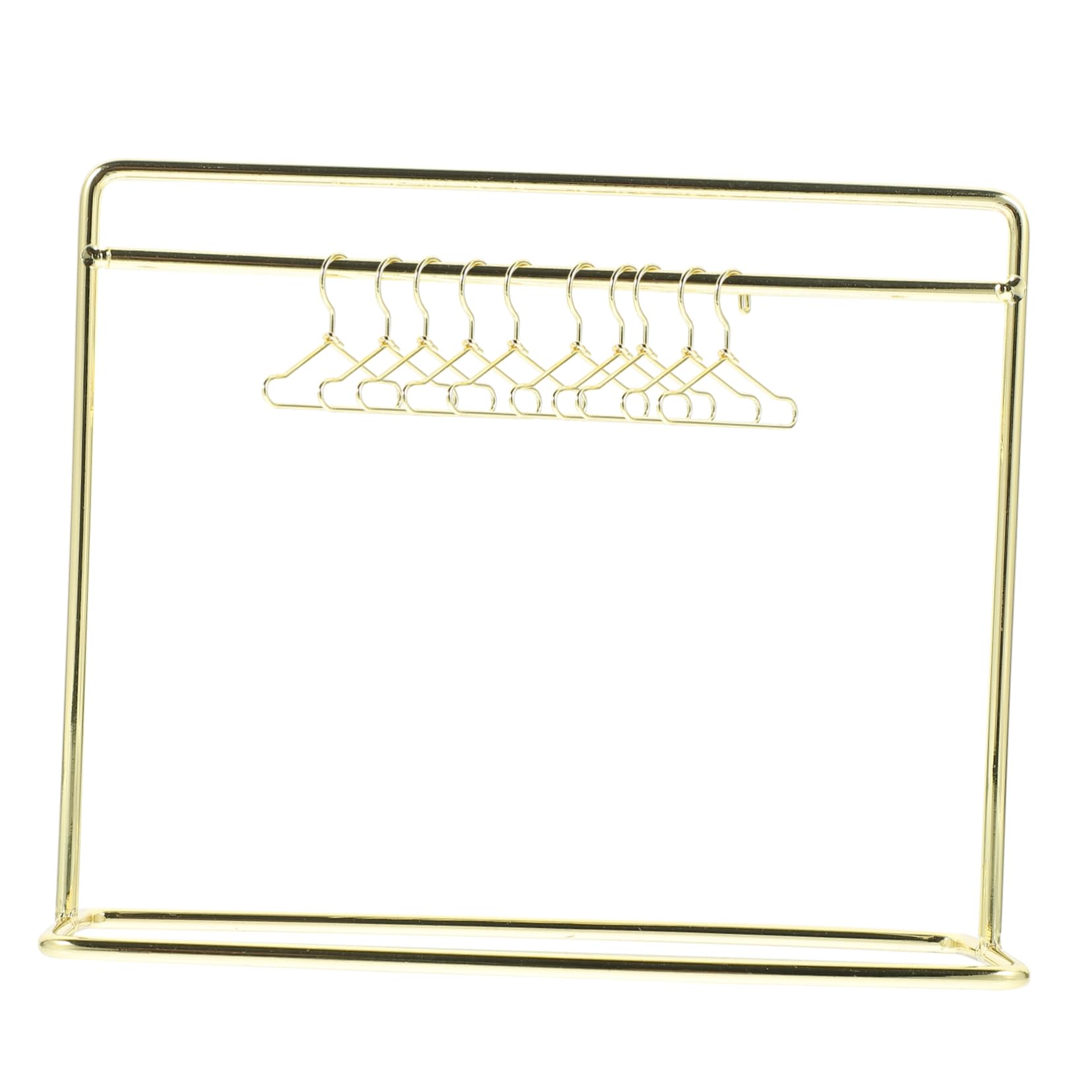 Garneck Mini Hangers for Doll Outfit Rack 11pc Metal Doll Hanger Set for Boys and Girls