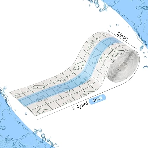 Miniatura 8 de Vendaje adhesivo elástico transparente, vendajes de película transparente impermeable, vendajes adhesivos para protección de ducha, cinta de vestir