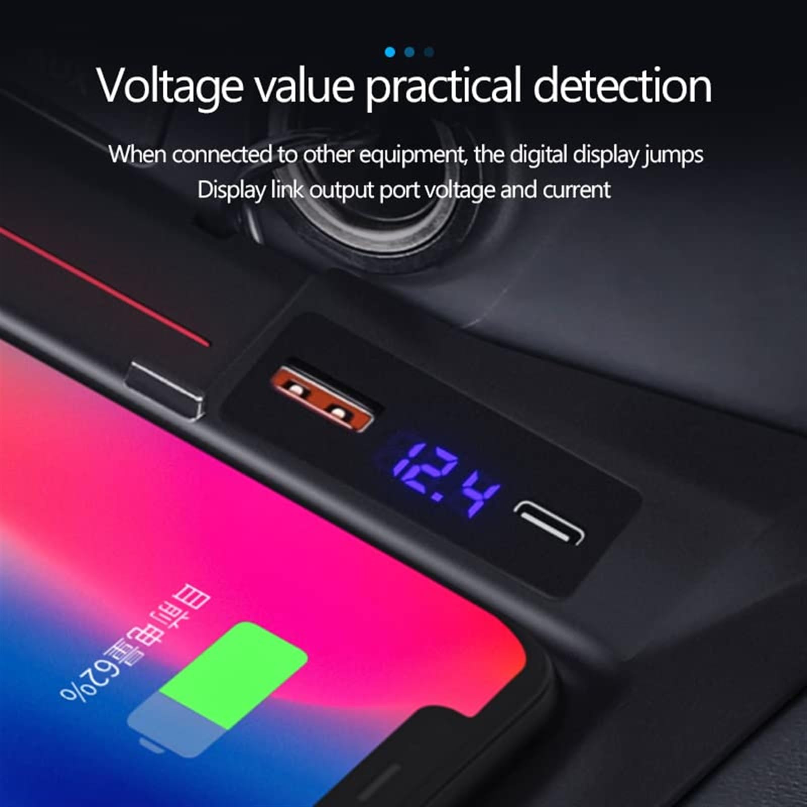 Bezprzewodowa ładowarka samochodowa QI 15 W, dla NISSAN, dla Qashqai, dla X-TRAIL, 2014-2021 Modernizacja wnętrza Panel ładowania bezprzewodowego telefonu komórkowego Podkładka ładująca bezprzew
