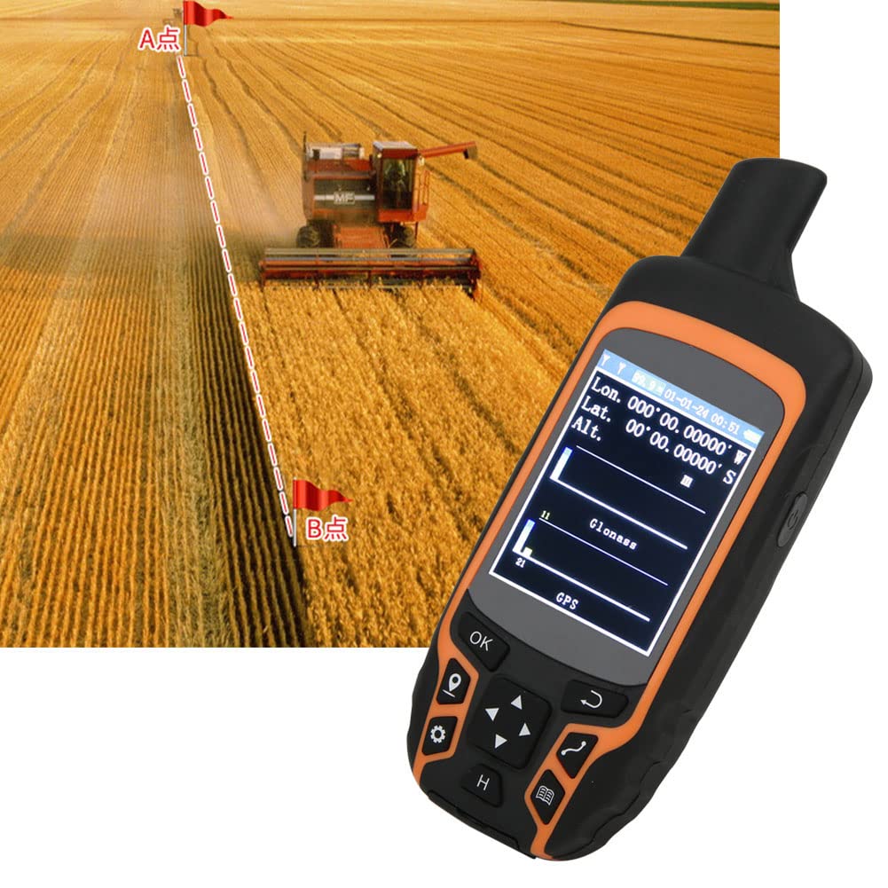 Akozon 100-240V Handheld GPS Navigation Track Land Area Meter LED Backlight Display Measuring Tool US Plug, Akozone19z2os67m