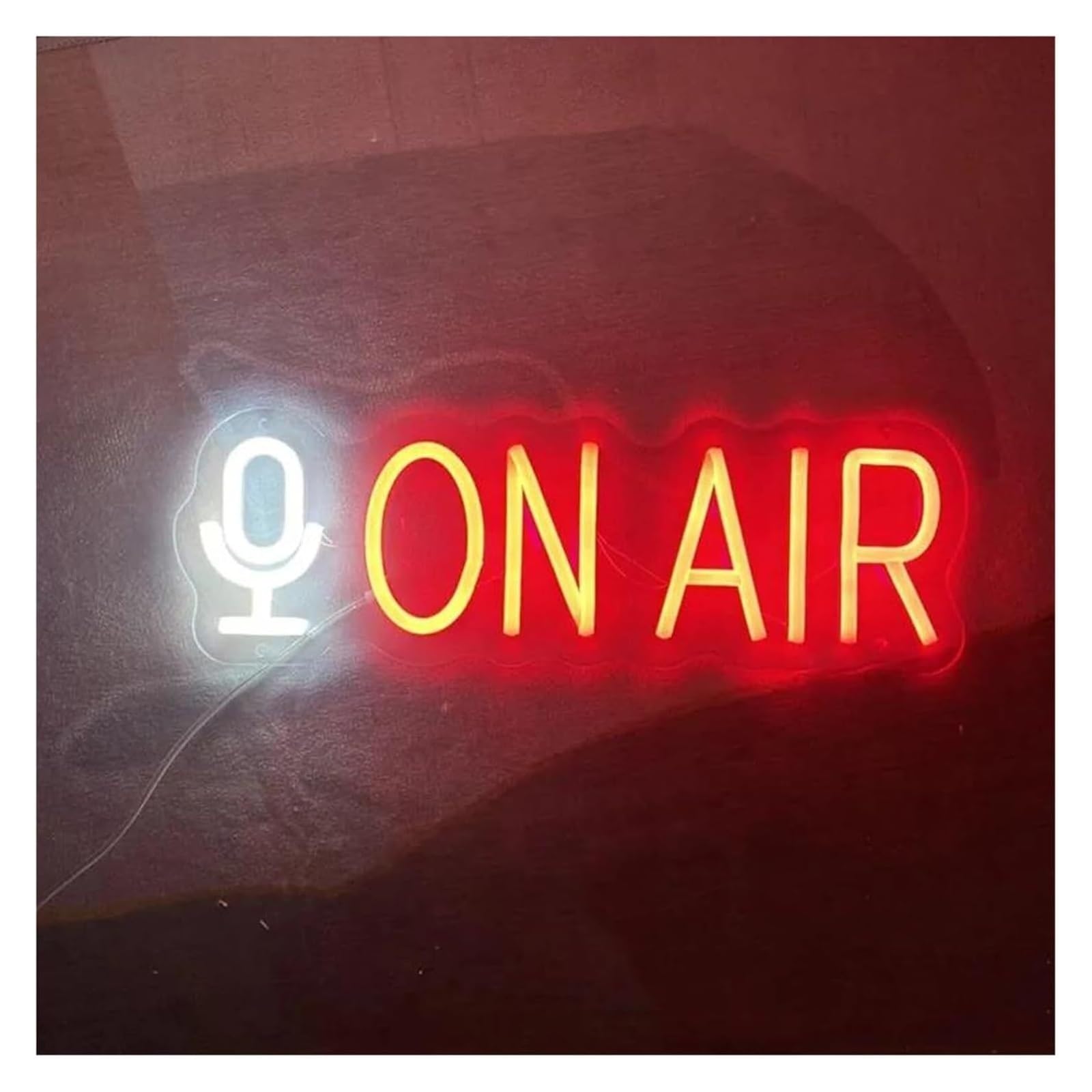 In onda per la registrazione in streaming live per dell'insegna al neon Insegna luminosa Decorazione Studio Camera(Rosso)