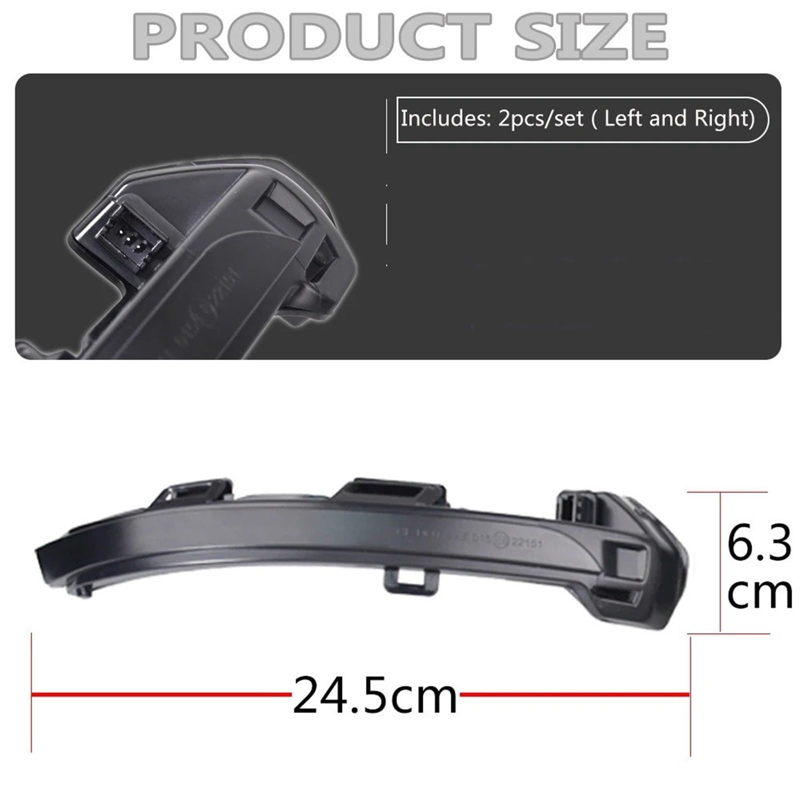 Clignotants Pour Rétroviseur Pour VW Pour Passat B8 2015-2020 Pour Arteon 2016-2017 Eau Qui Coule Dynamique Clignotant LED Indicateur De Rétroviseur Latéral Clignotant Séquentiel Indicateur rétroviseu