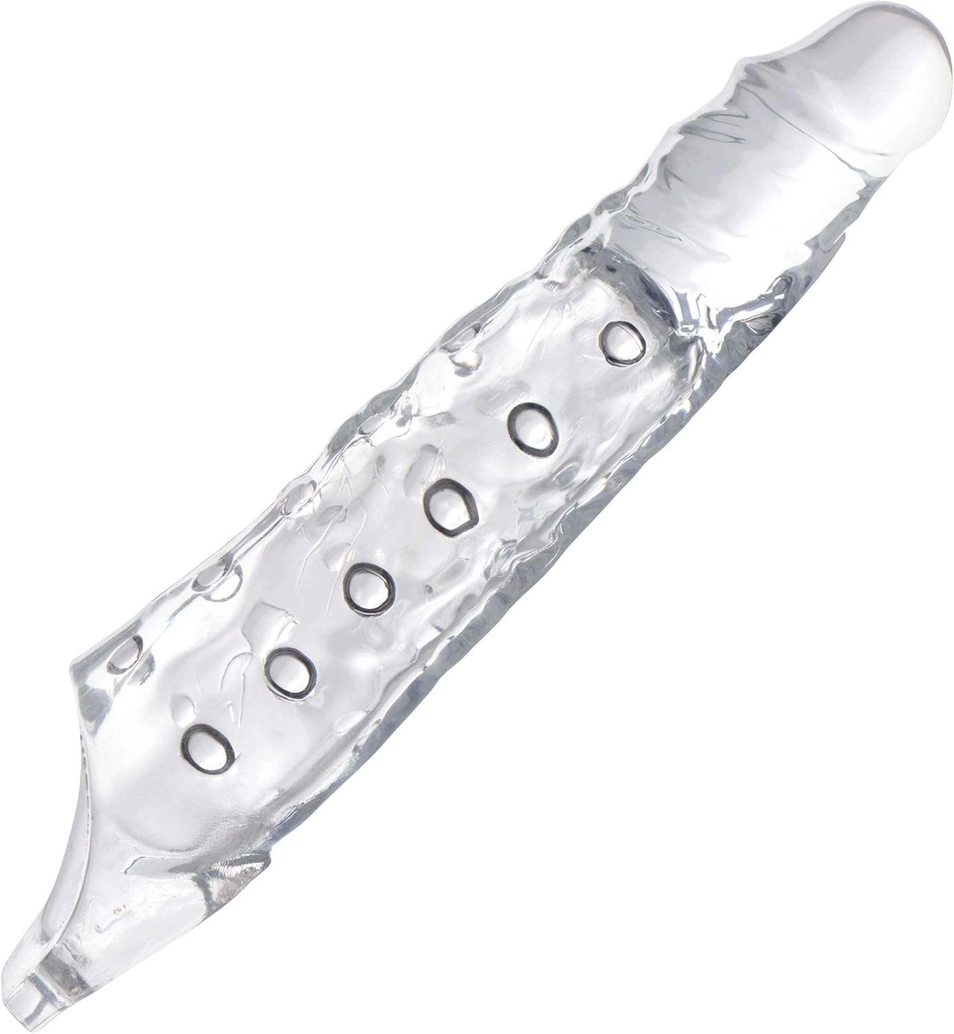 Size Matters 3 Inch Clear Extender Sleeve – Rubber Penis Extension, Cock Sleeve Enlarger, Adult Sex Toy for Men, 10.75" Length.