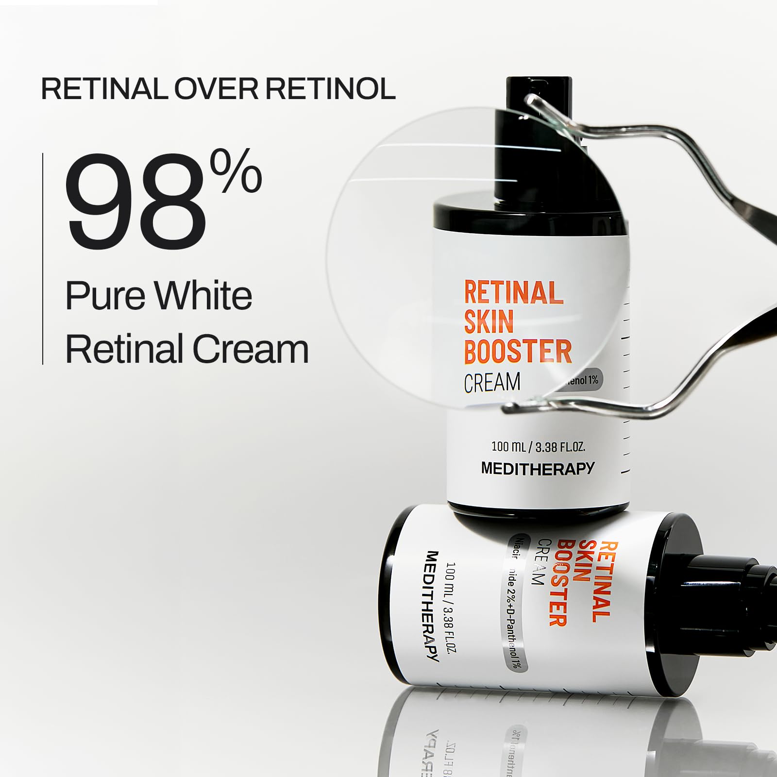 MEDITHERAPY Daily Care Set | Retianl Skin Booster Cream + Getle Boost Kit (Retinal Serum, Hyaluronic Acid & Squalane Moisturizer Set)