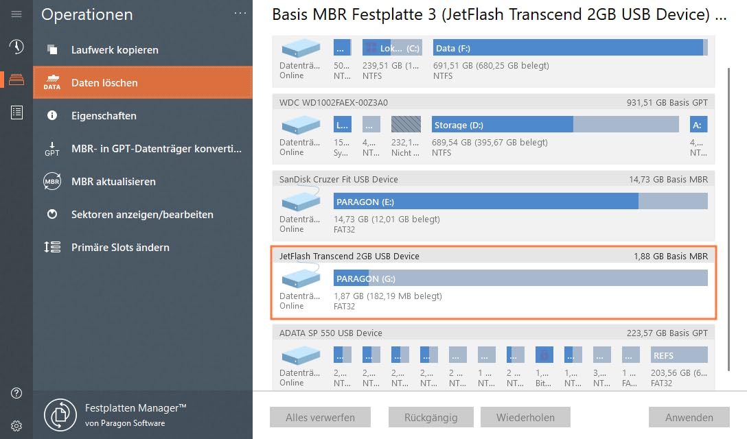 Paragon Festplatten Manager 17 Advanced - Partition kopieren, Festplatte kopieren, Betriebssystem übertragen | 3-PC | 3 Gerät | 1 Benutzer | PC Aktivierungscode per Email