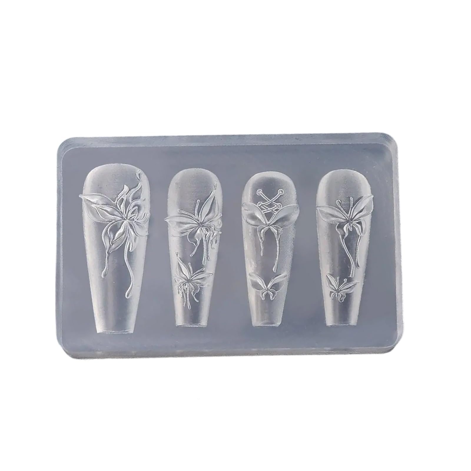 Maxtonser Fashionable Sturdy Silicone Mould Set for Bowknot Designs Portable Accessory for Nails Art Earrings and Necklace Craft