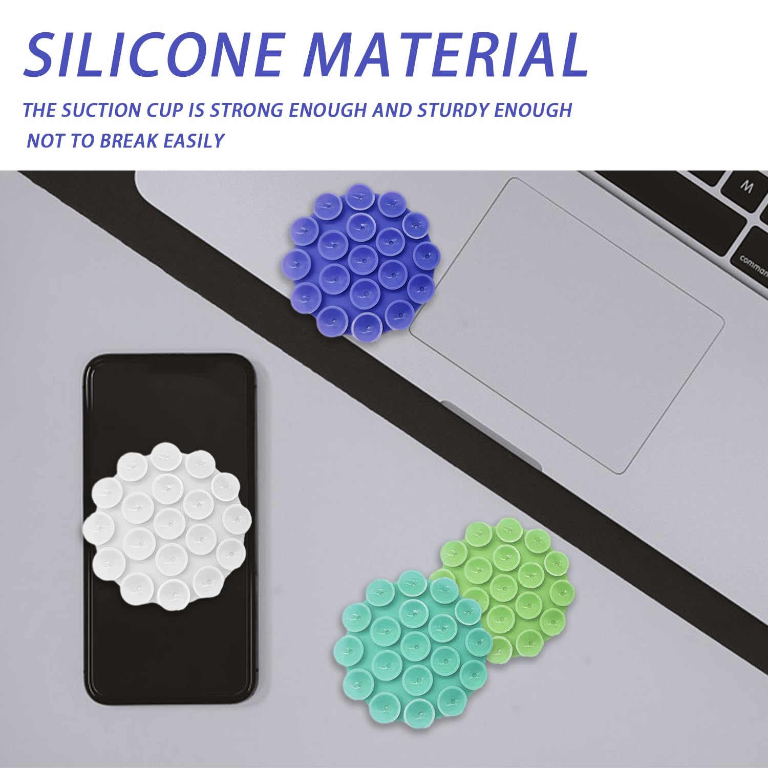 Supporto A Ventosa Universale Per Telefono In Silicone – Per Auto E Superfici Lisce - 3