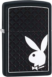 Playboy Black & White Rabbit Pocket Lighter