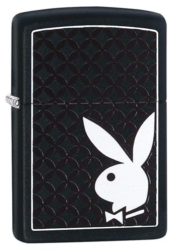 Zippo Playboy Black & White Rabbit Pocket Lighter
