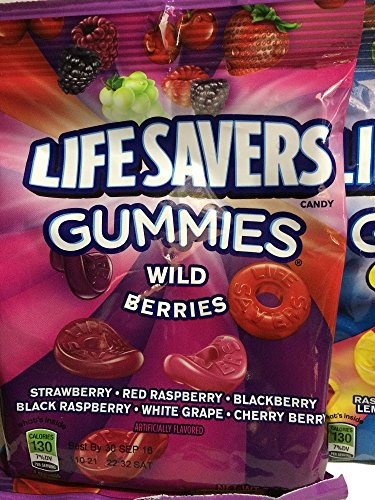 Lifesavers Gummies, Collisions, Wild Berries And Sours 7Oz, 3 Bags #TOP2