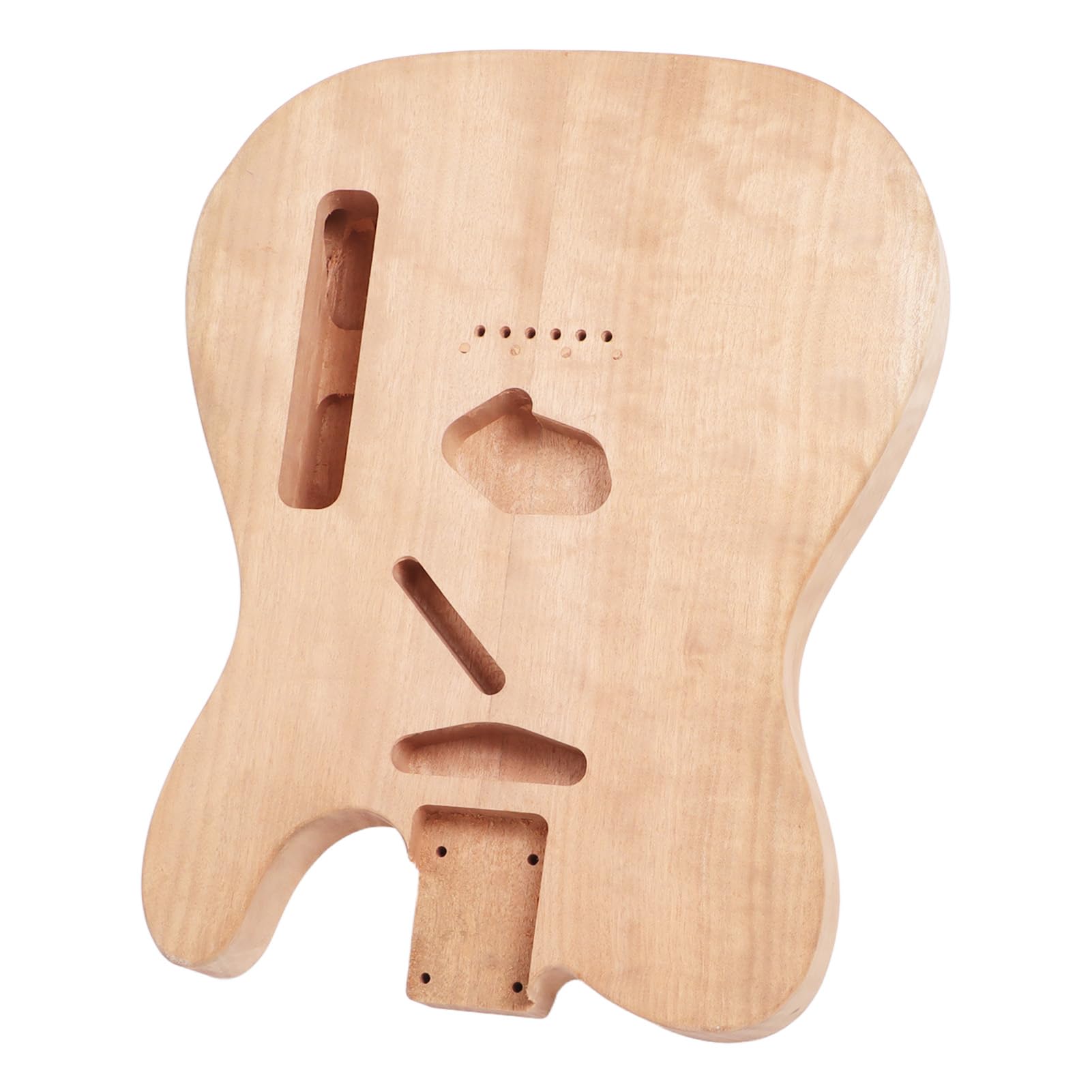Canna per Chitarra Elettrica Non Finita, Mogano, Ricambio Vuoto per Corpo Chitarra Elettrica Professionale Fai-da-te per Aspetto e Suono Personalizzati (GSB10)