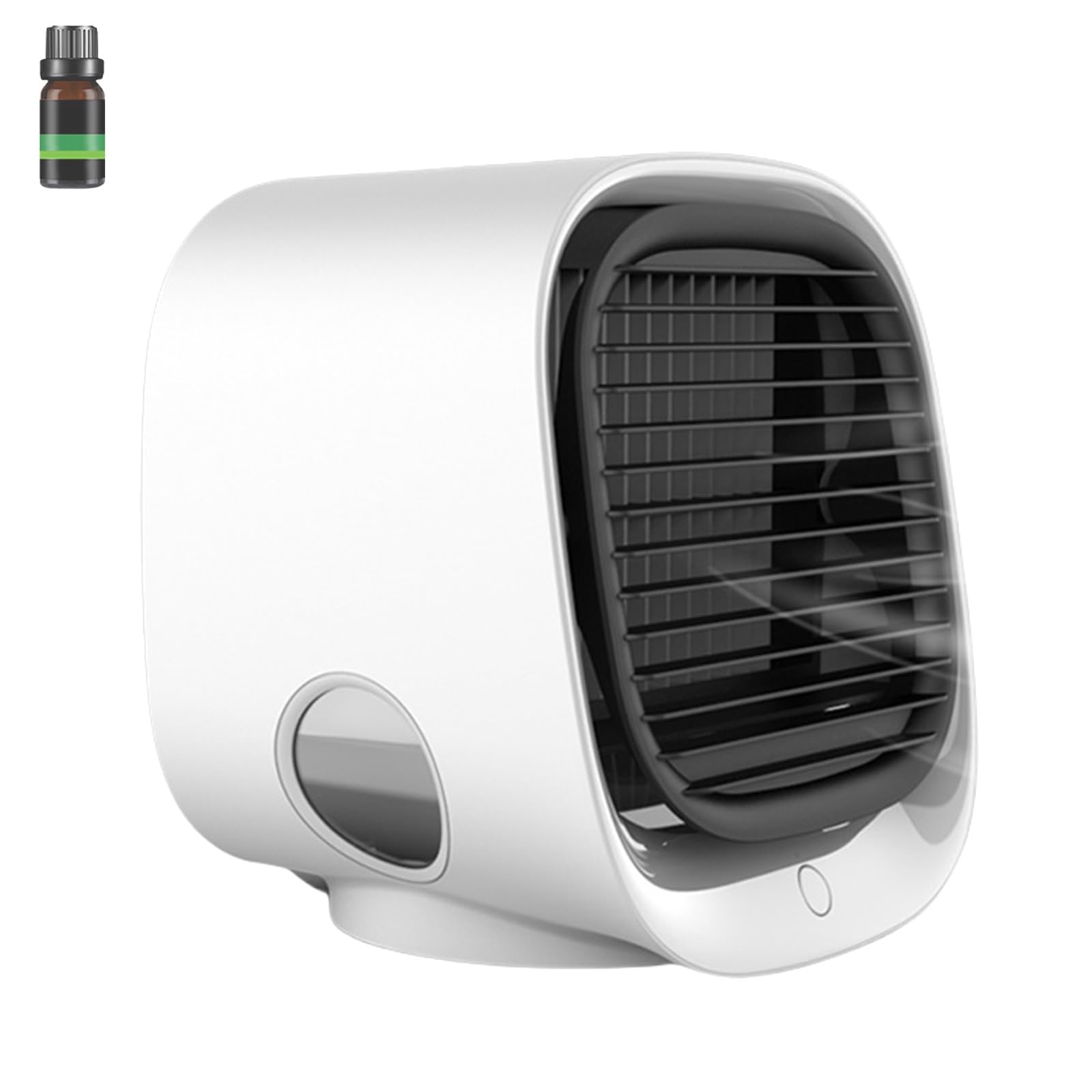 Hopasrisee White Airabreeze Portable Air Conditioner, Oribreeze Air Cooler With Night Light, Small And Portable, Humidified Ice Mist, Silent Airabreeze Air Conditioner For Bedroom, Office, Fast Cooling(White)