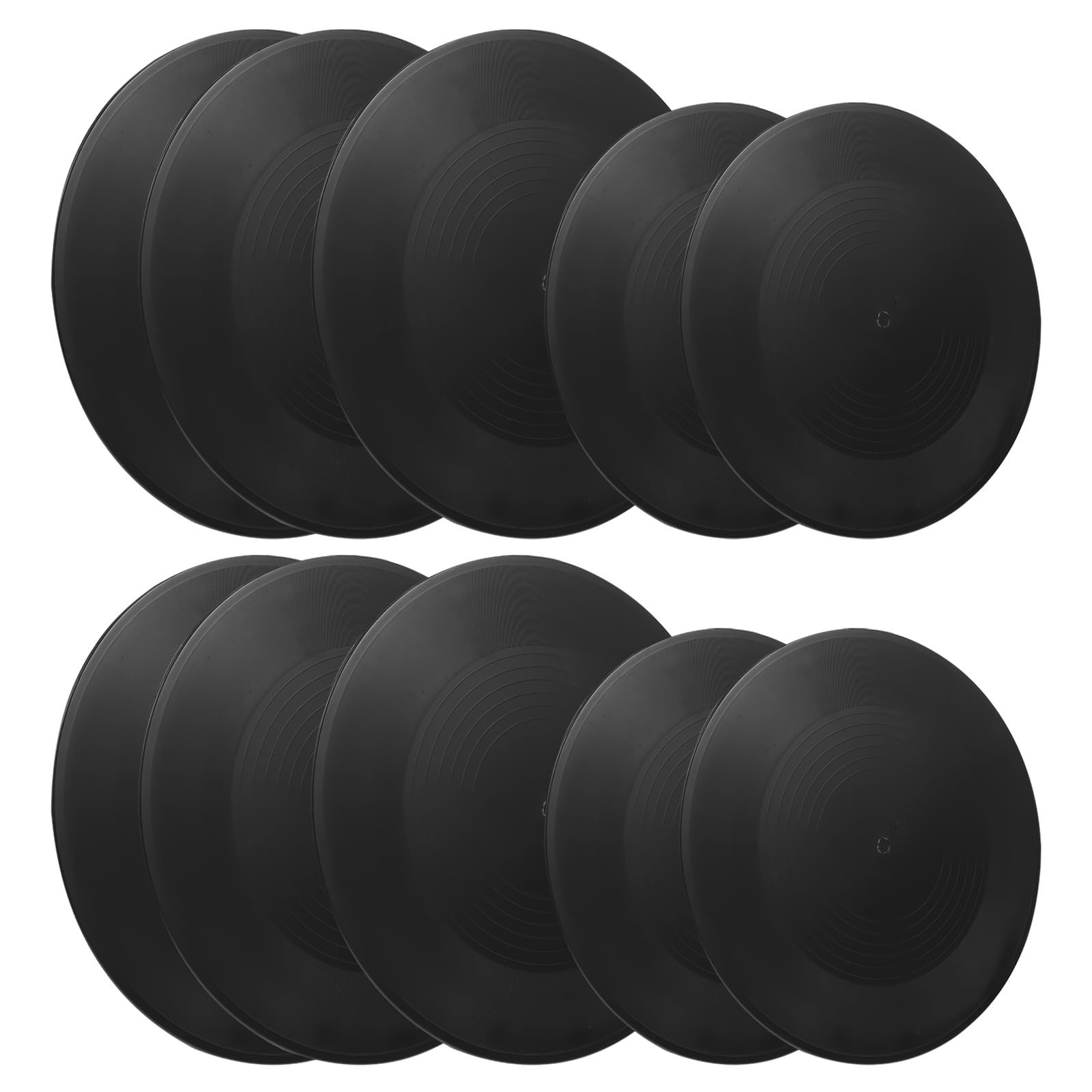 Mikikit Decorazioni da Dischi Decorativi 12 in Vinile Nero Retro Artistico per Arredamento e Bar