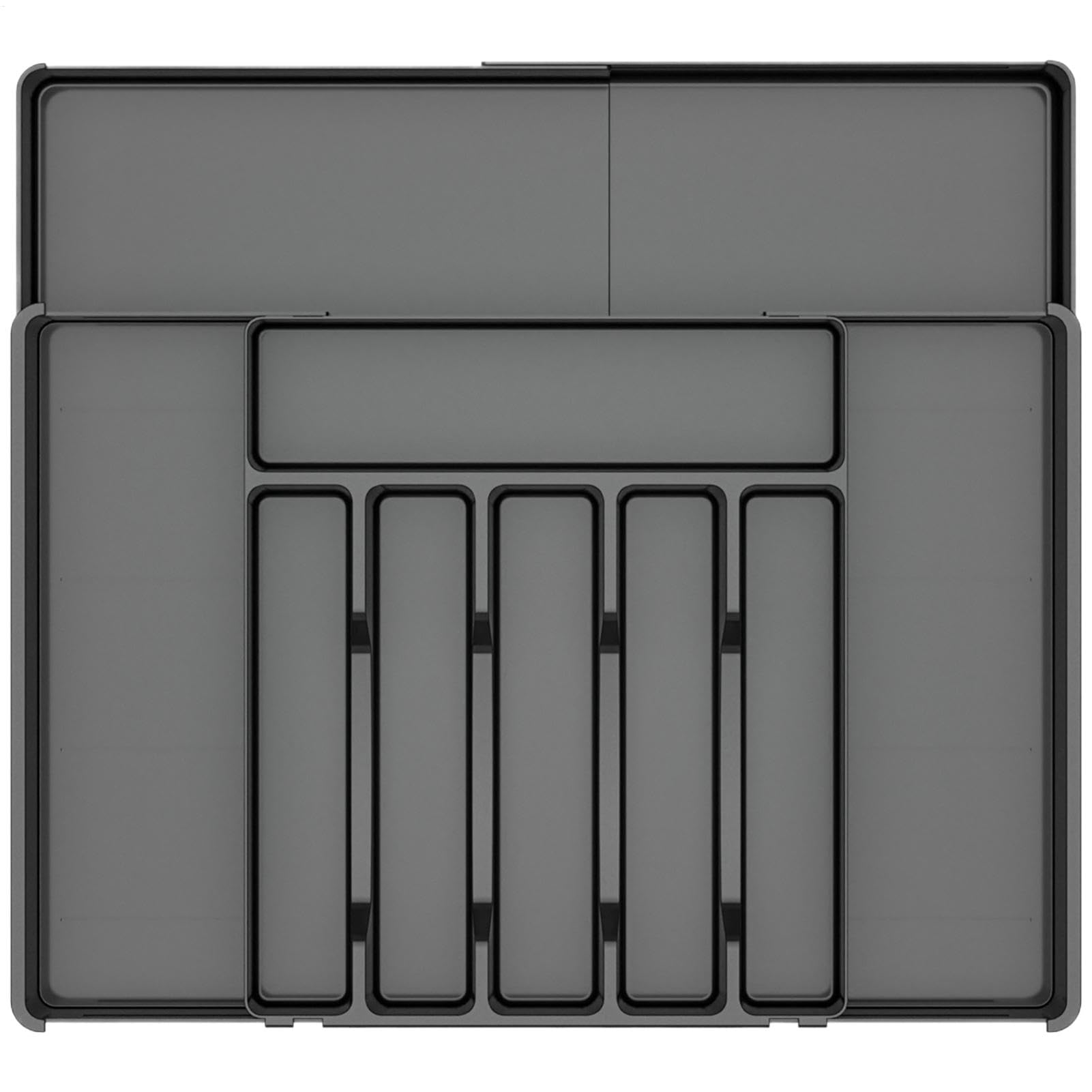 Organisateur de tiroir à couverts extensible et range-ustensiles réglable pour cuisine ordonnée