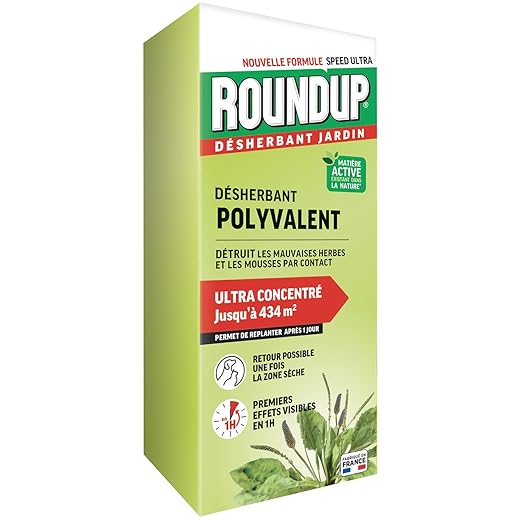 Roundup Désherbant Concentré Multi-usages 1L