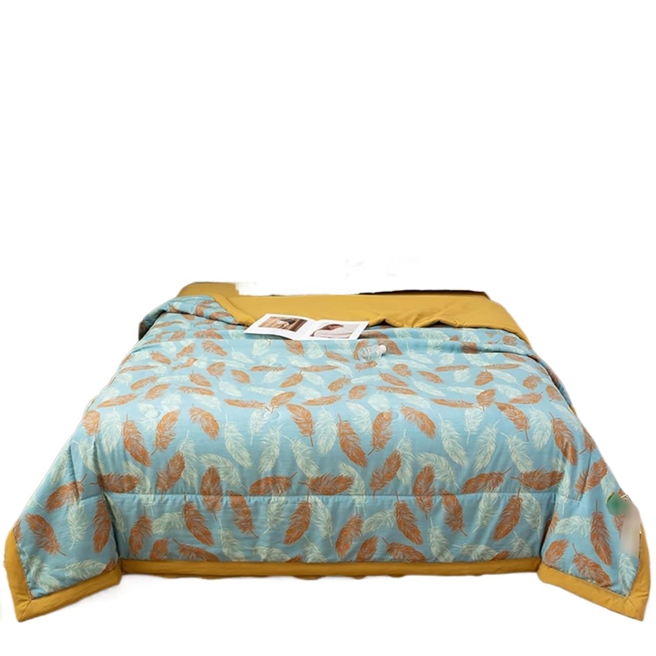 Couverture rafraîchissante d'été en coton et lin multicolore 150x200cm