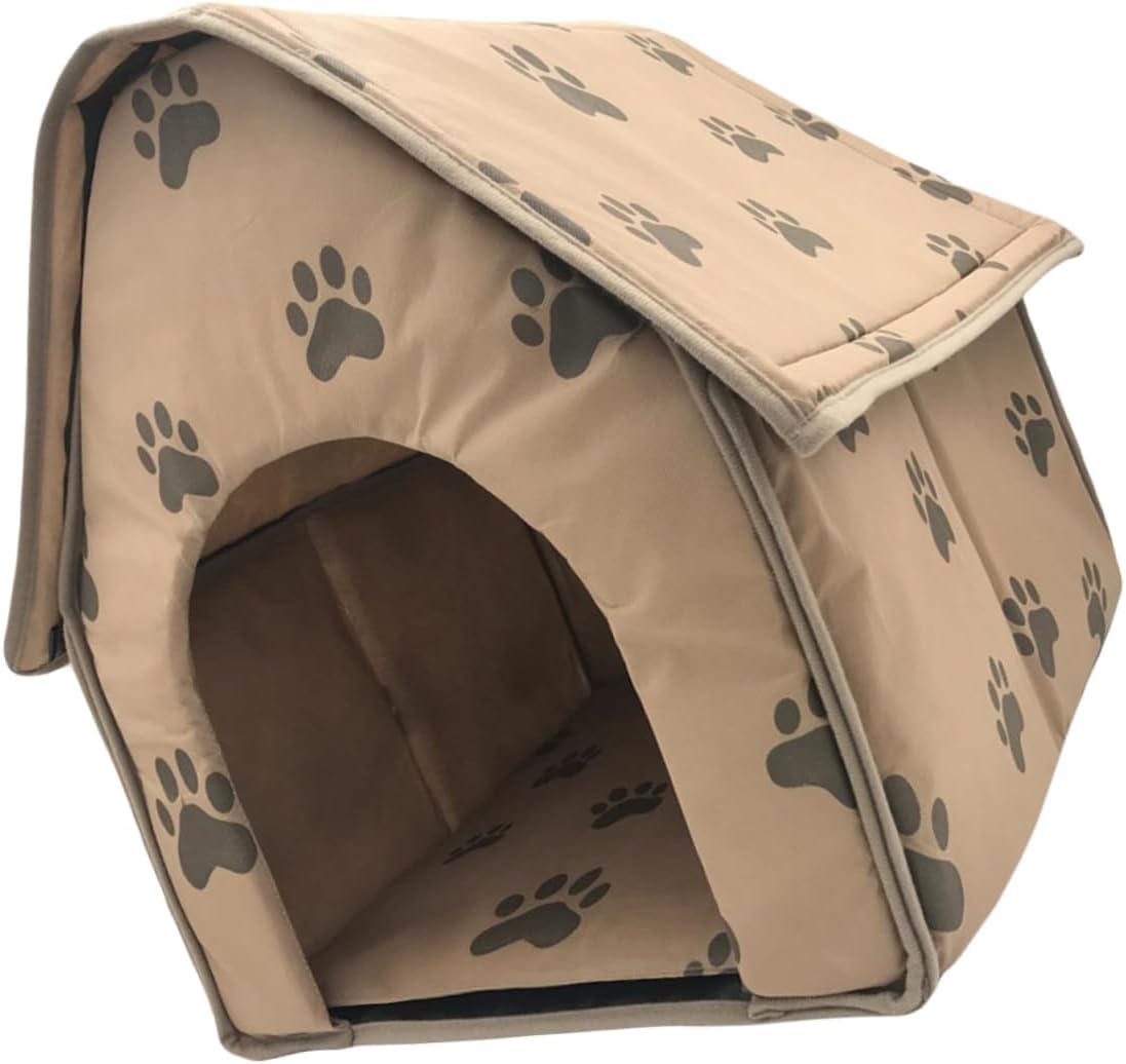 Folding Tent House Portable Shelter with Cushion Easy Dogs Puppies Cats and Animals for Indoor