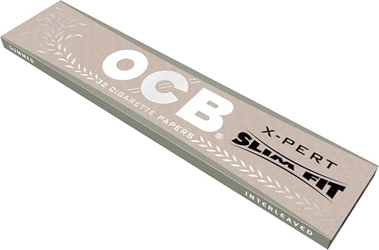 OCB - X-Pert King King Slim (109mm) Size Rolling Papers - Display Case of 24 Booklets with 32 Leaves per Booklet (768 Total)