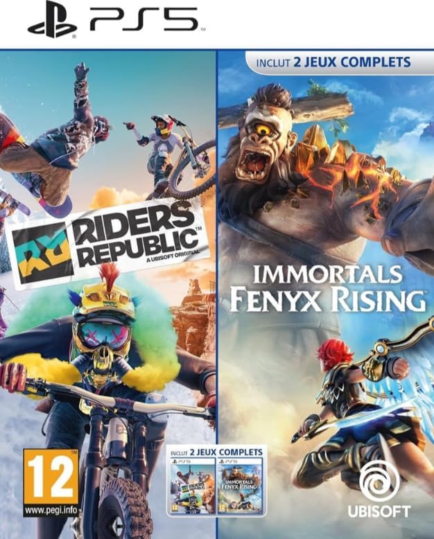 Riders Republic + Immortals Fenyx - FR/Multi in game language - Compatible for PS5 (EU Version)