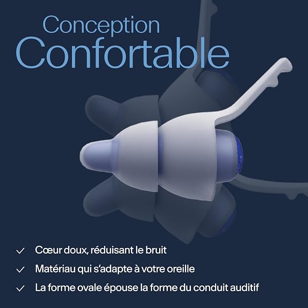 Alpine SleepDeep Bouchons d’Oreilles pour Dormir - Nouvelle Forme Ovale - Gel Anti Bruit Intégré - Confort et Atténuation au Max - Bouchons Anti Bruit avec Filtres Souples (Taille S + M/L) - 3