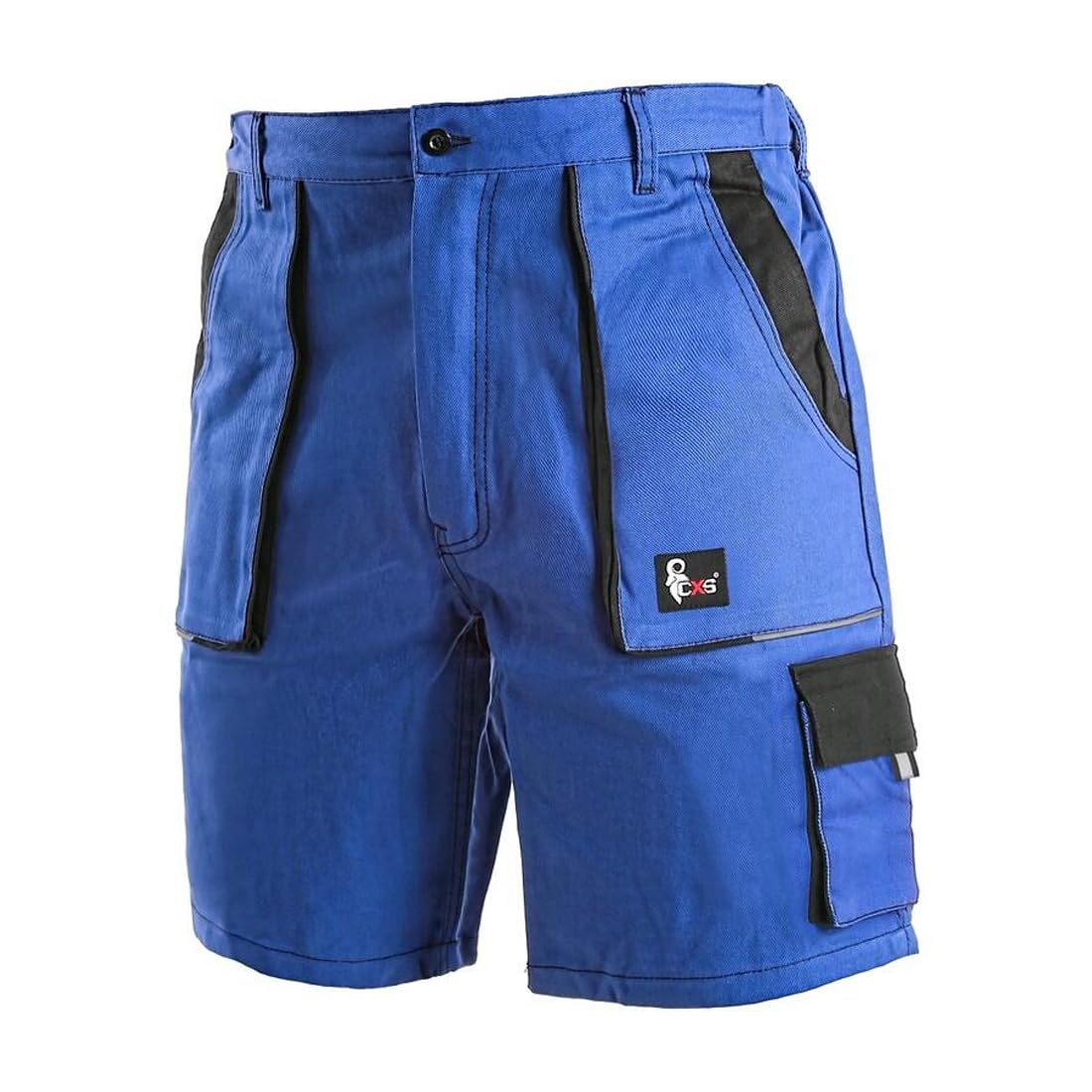 CXS Hommes Shorts de Travail Salopette Courte 100% Coton Short de Travail Professionnel Pantalon de Jardinage et Confort 46-64
