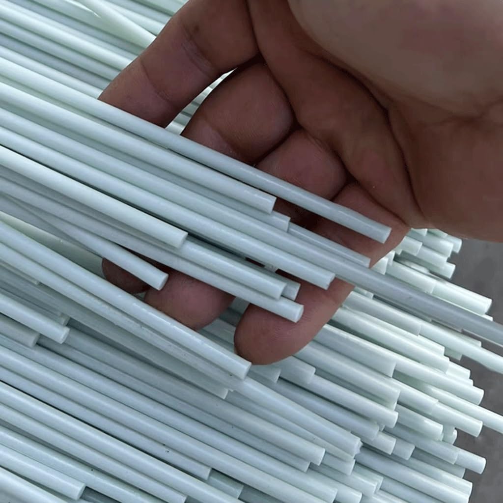 10 sztuk białych prętów z włókna szklanego o długości 500 mm i średnicy 0,8–8 mm(10pcsx3.0x500mm)