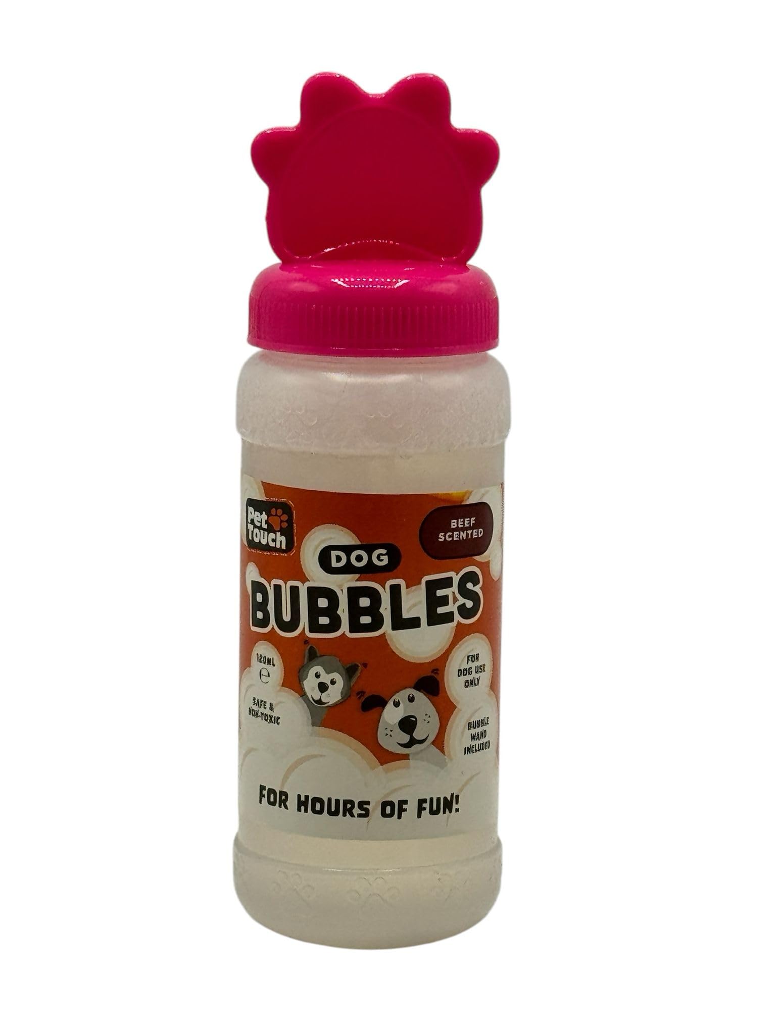 Pet Guru Dog Bubbles Peanut Butter Scented Or Beef Scented Safe & Non-Toxic Bubble Toy for Dogs Includes Bubble Wand Fun Playtime for Puppies and Dogs (120ML - Image 4
