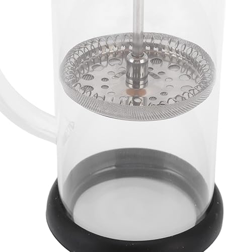 Miniatura 8 de flexman Cafetera de prensa francesa, vidrio de borosilicato de alta temperatura, acero inoxidable, prensa francesa para el hogar, oficina, al aire