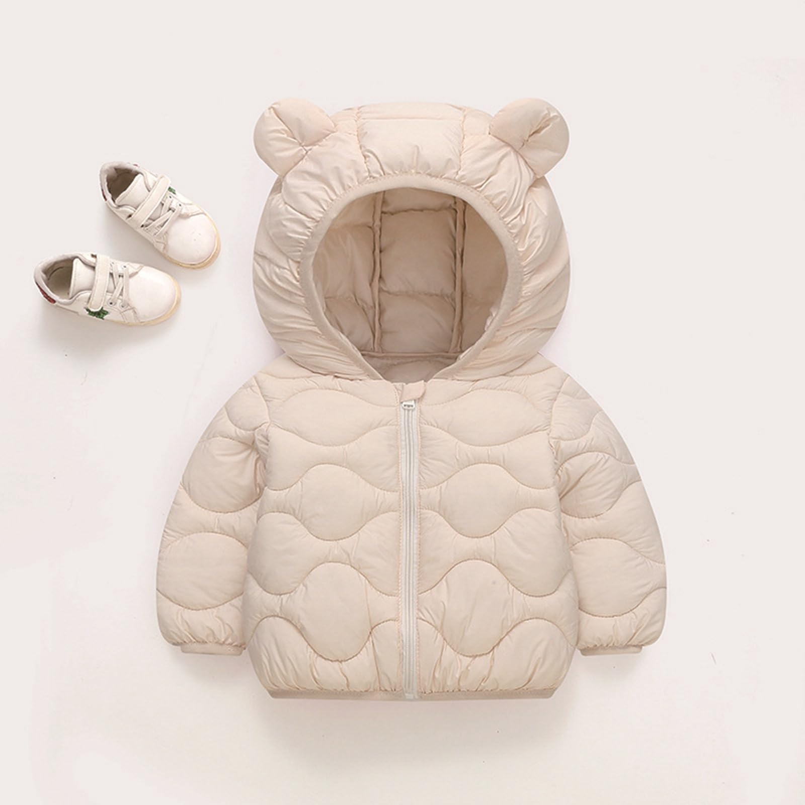 Generisch Chaquetas de bebé bebé niños niñas manga larga orejas invierno cálido Outwear chaqueta abrigo ropa exterior chándal niño