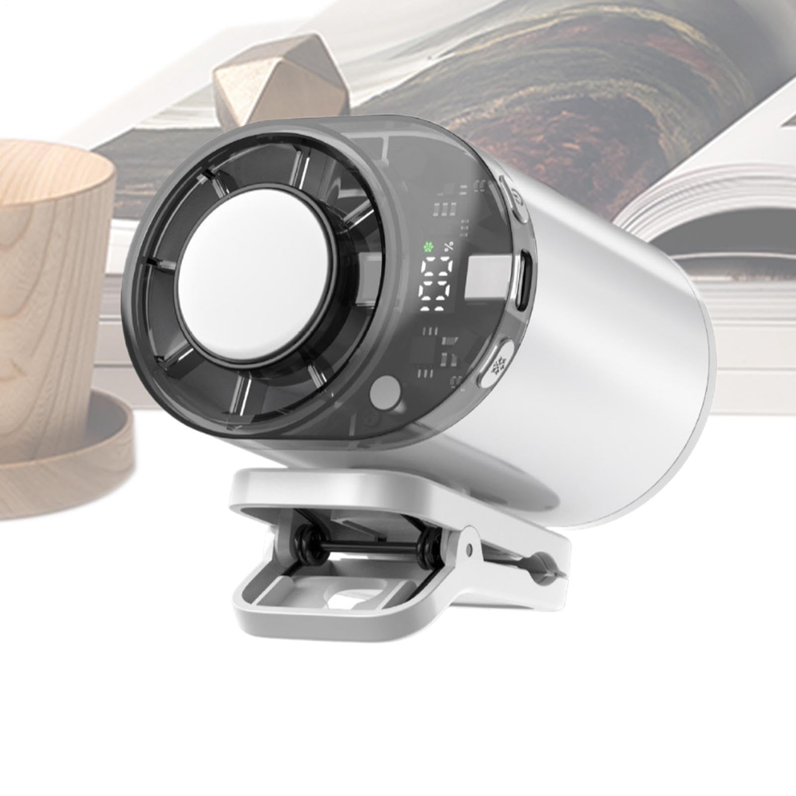 Ventilateur pince pour lit solution sans fil contre la chaleur en voiture et camping