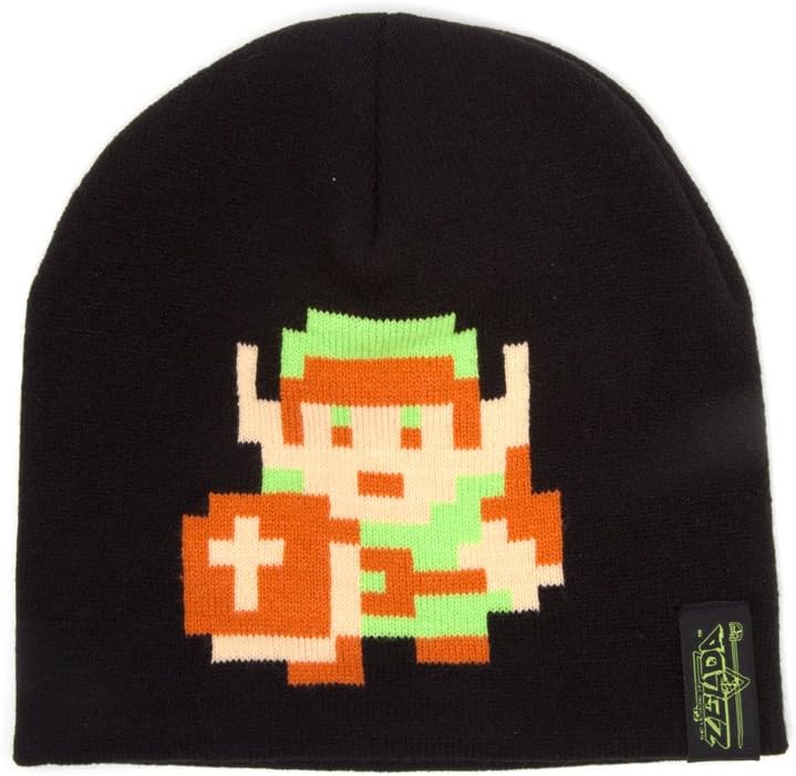 Nintendo Bonnet Zelda 8BIT Link Pixel Black, KC141249NTN