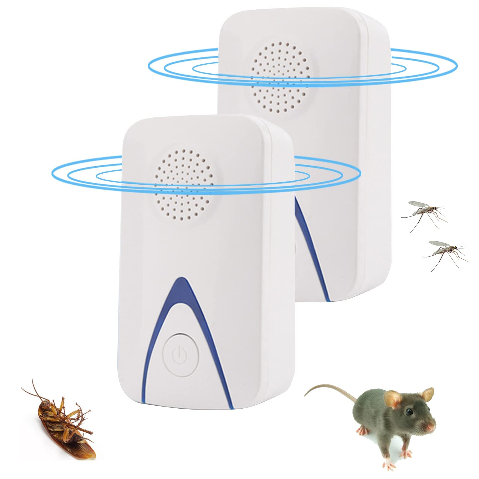 Pest Repeller Home Kit, Pest Repeller Plug in for Mosquito Mice Roach Spider Insects Safe for Human Electronic Indoor Repeller (Pack of 2)