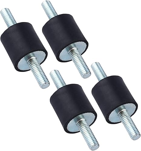 Miniatura 8 de Soportes aisladores de goma M6, paquete de 4 amortiguadores de bomba de compresor de aire M6, aislador antivibración, soportes de bobinas de goma,