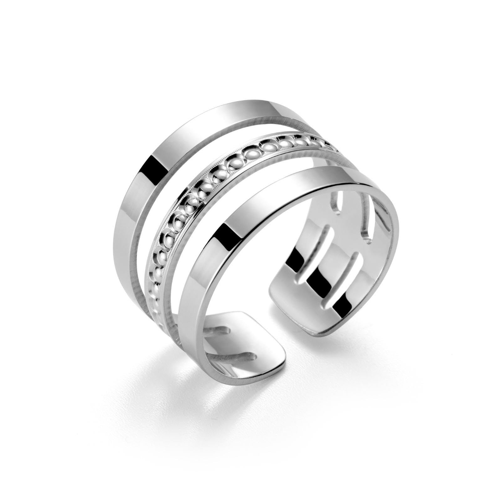 Anillo de plata de ley 925 para mujer, tamaño ajustable, regalo de regalo para mamá