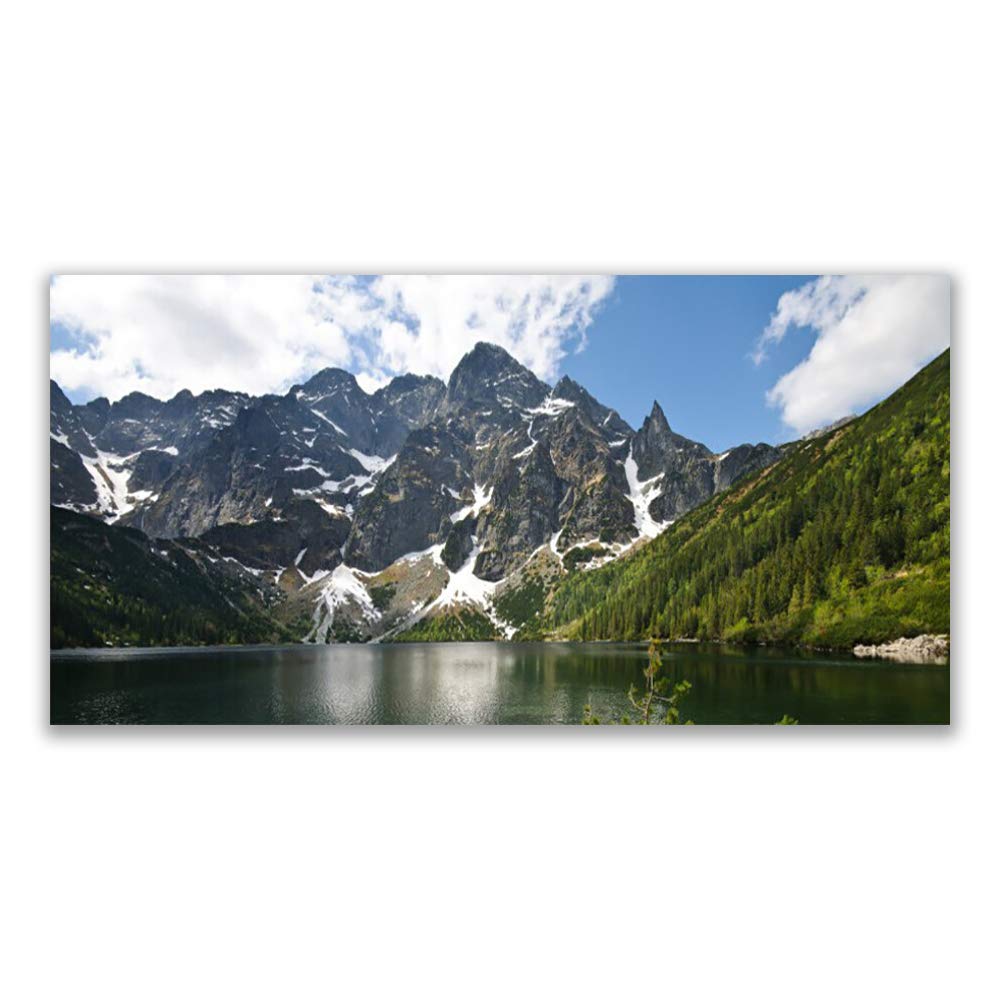 Toile imprimée tableau décoration déco mural moderne design montagne 120x60cm