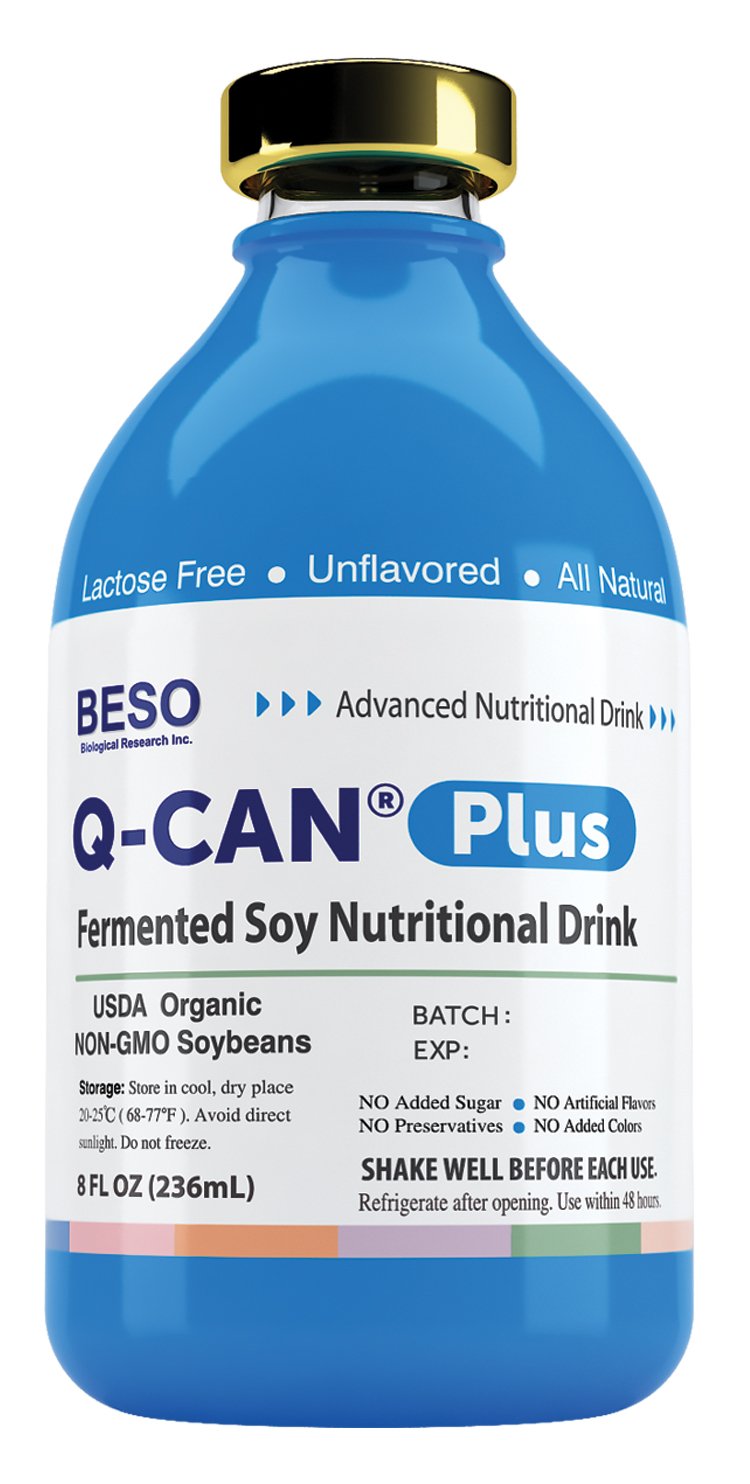 Q-CAN Plus Organic Fermented Soy Beverage - USDA Certified, Nutrient-Rich with Bioavailable Isoflavones & Amino Acids