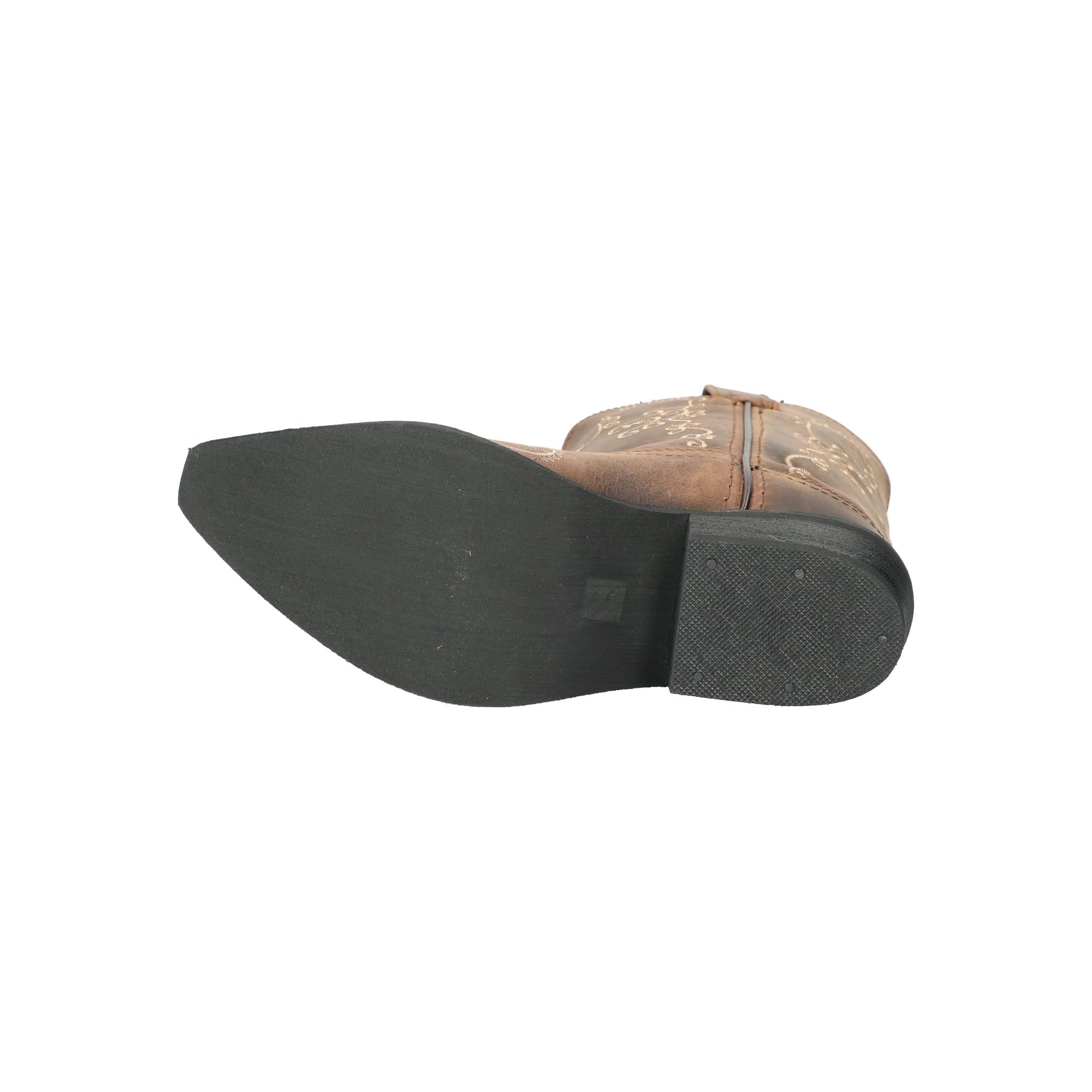 Smoky Mountain Boots Jolene - Stivali da donna con punta a tagliente, ricamati, marroni, cerati