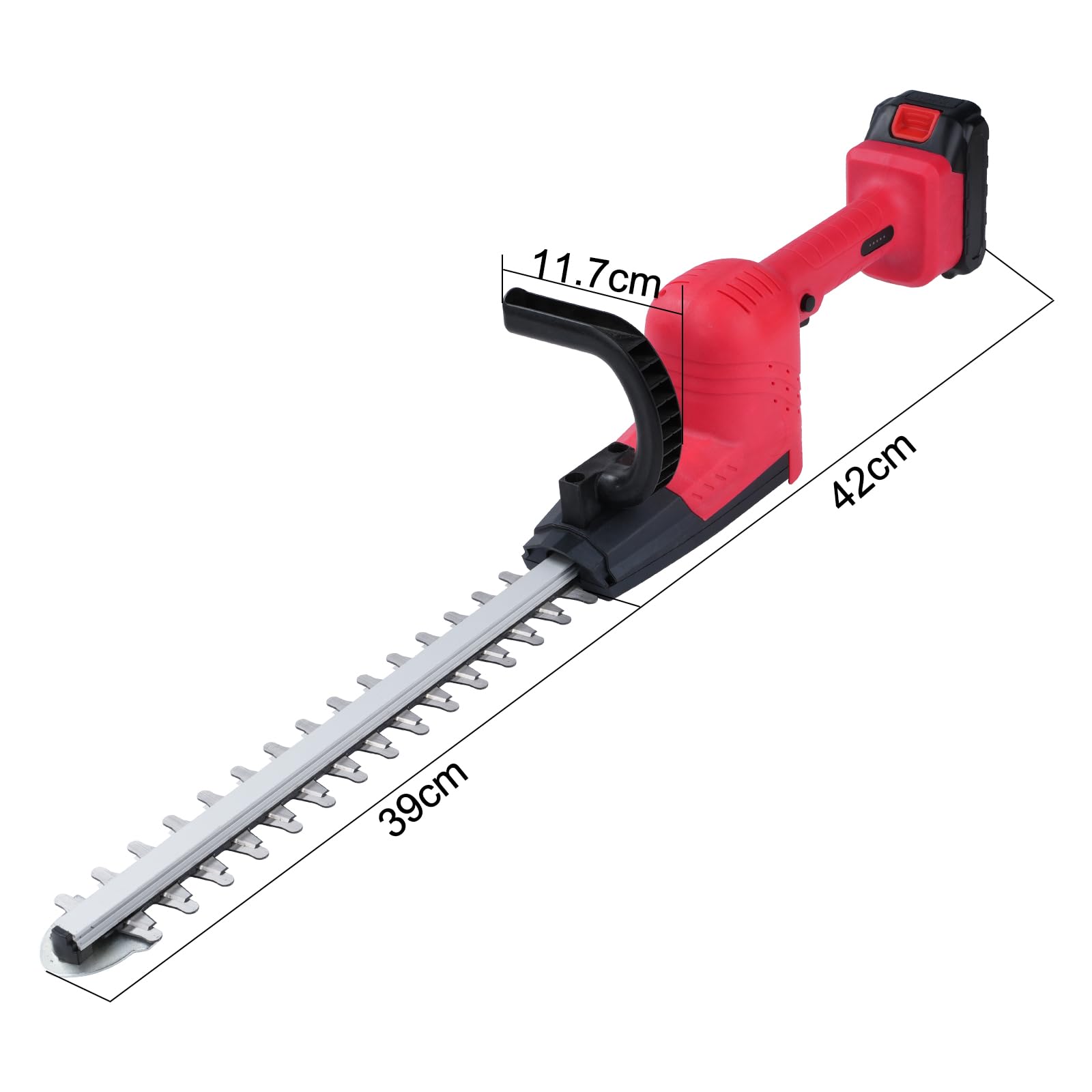 Cortasetos eléctrico con batería de 40 mm, cortasetos, cortasetos, tijeras sin escobillas, 21 V, 1300 mAh, para jardín, arbustos y plantas de borde